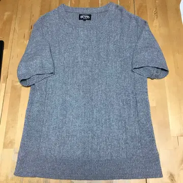 BEAMS 반팔 니트 스웨터 L 사이즈 그레이 빔즈