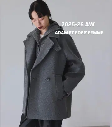 adametrope 울 본딩 미들 코트