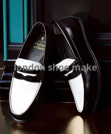 London Shoe Make 가죽 코인 로퍼