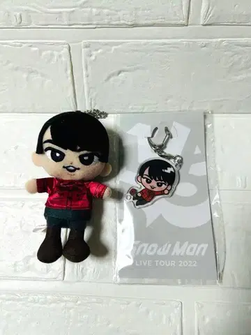 미야타테 료타 스노우 칠 봉제 인형 아크릴 키링 2개 세트