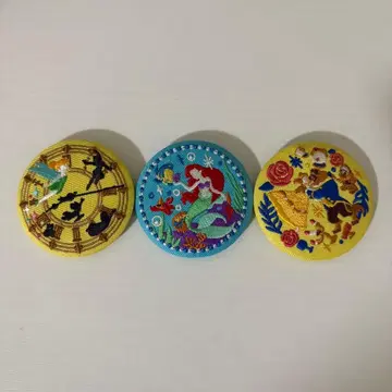 Biscuits 2 자수 캔뱃지 피터팬 아리엘 라푼젤