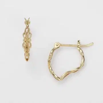 [ 기간 한정 세일 ] agete 후프 귀걸이 k10