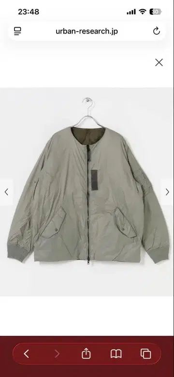 TAION 리버서블 MA-1 다운 자켓