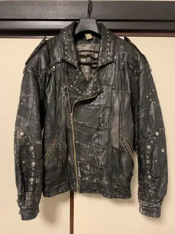 80년대 90년대 유로 더블 라이더스 스터드 패치워크