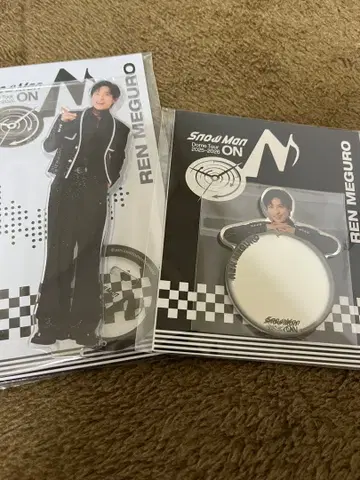 SnowMan ON 메구로 렌 메메 아크릴 스탠드 거울 2점 세트