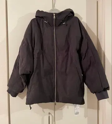 택 포함 새상품 SLOBE IENA 충전솜 볼륨 후드 블루종