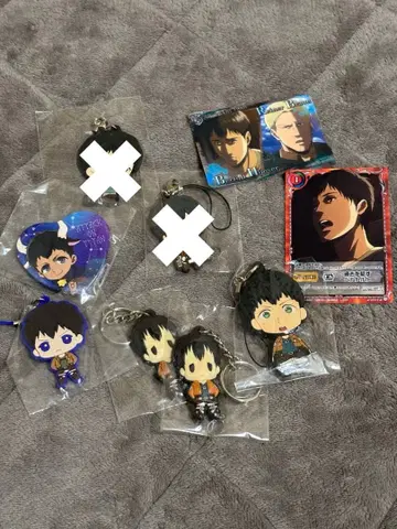 진격의 거인 벨트 캔뱃지 키링 묶음 판매