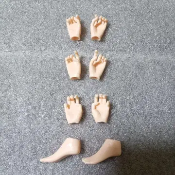 1/6 여성 세미 심리스 소체용 커스텀 인형 팔다리 부품 3종 세트