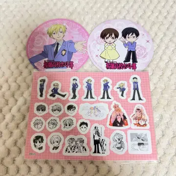 벚꽃 사쿠란 고등학교 호스트부 스티커 코스터