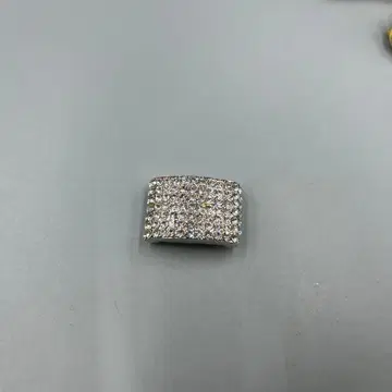 241 빈티지 크리스탈 장식 실버 오비 고정 띠