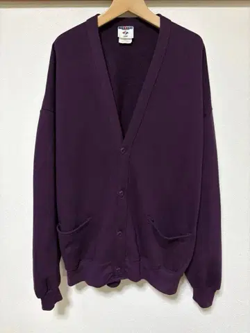 JERZEES 맨투맨 가디건 퍼플 OSFM