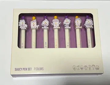 BTS McD SAUCY PEN SET 7COLORS 맥도날드 펜