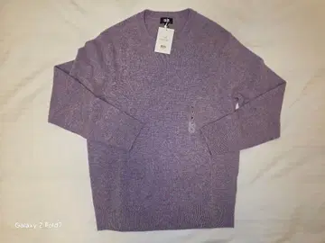 [ 새상품 ] 유니클로 캐시미어 크루넥 스웨터 ( 남성용 퍼플 )
