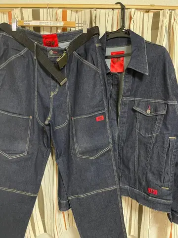 에드윈 데님 자켓 데님 셋업