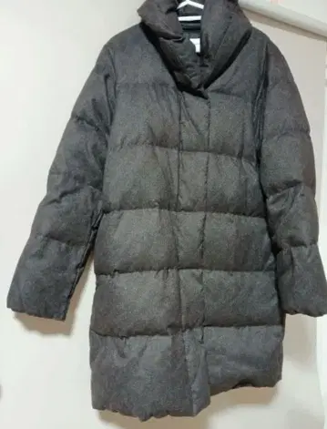 브라운 다크 그레이 다운 자켓