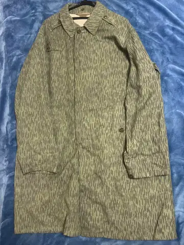 체코군 70s 레인드롭 카모 롱 코트