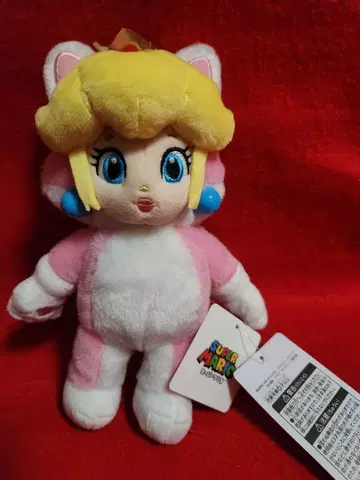 슈퍼 마리오 피치 공주 고양이 네코피치 봉제 인형 마스코트