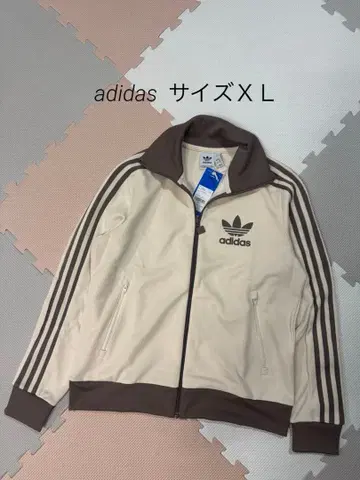 새상품 클래식 트랙 자켓 화이트 브라운