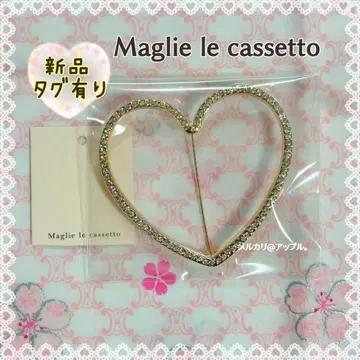 새상품 택 포함 마리엘 카세트 비쥬 하트 브로치 2025 SS