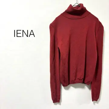 [ 이에나 ] IENA 니트 스웨터 긴팔 터틀넥 울 레드