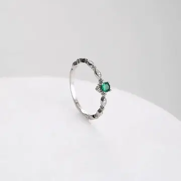 silver925 에메랄드 스톤 실버925 반지