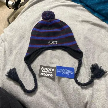 Apple Butter Store 스트라이프 니트 모자