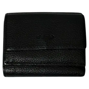 ciatre 시어터 블랙 가죽 이단 접이식 지갑