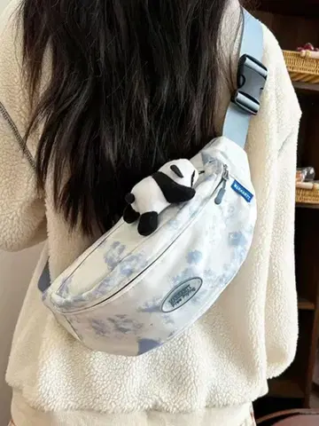 타이다이 패턴 퍼니 팩 봉제 인형 포함