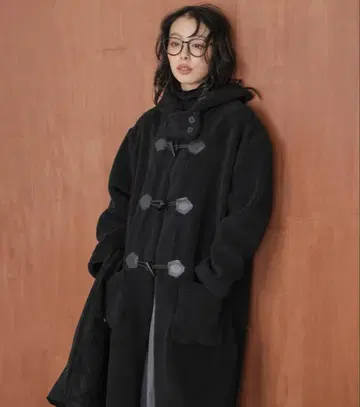 처분 가격 AMELY 보아 롱 더플 코트