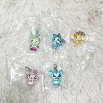 나루미야 캐릭터 메지루시 액세서리 가챠 5종 세트 새상품 베리에