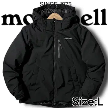 L 정가 4.6만 몽벨 방수 방한 방수 지퍼 에코 다운 자켓 블랙