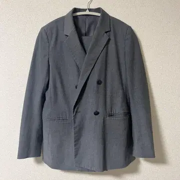 유니클로 더블 테일러드 자켓 그레이 셋업 S 사이즈