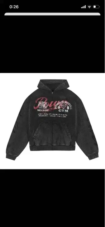 새상품 LYFT 리프트 파워 하우스짐 콜라보 후드티 L 사이즈