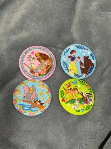 디즈니 자수 배지 캔뱃지