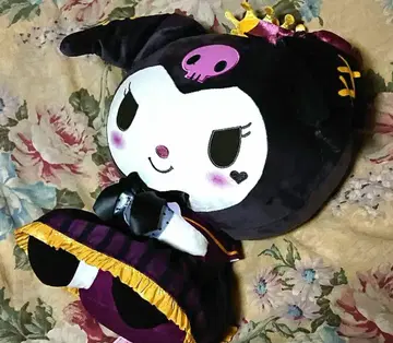 라운드원 한정판 블랙 드레스 파티 초 BIG 봉제 인형 쿠로미