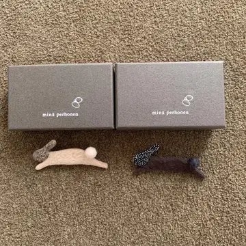 미나 페르호넨 bunny 브로치 2세트