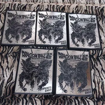 미사용 드래곤볼 슈퍼 9POCKET 카드 바인더 5개 세트 판매!