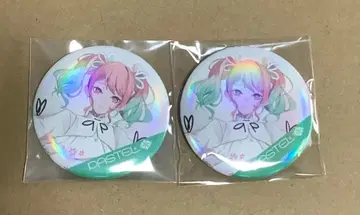 뱅드림 꿈의 결곡 한국 콜라보 카페 한정판 PASTEL (파스텔) 캔뱃지