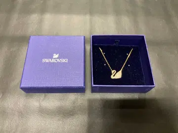 스와로브스키 SWAROVSKI 백조 스완 목걸이 골드 컬러