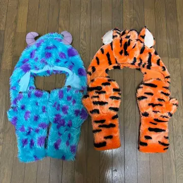 디즈니 리조트 팬캡 머플러 장갑 샐리 & 티거 세트