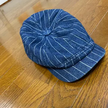 인디고 스트라이프 헌팅 캡