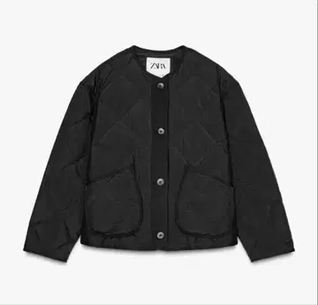 ZARA 워터 레펠런트 퍼프 자켓 블랙 L