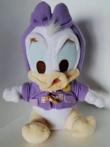 새상품 DISNEY 데이지덕 봉제 인형 보라색 자켓 22 cm