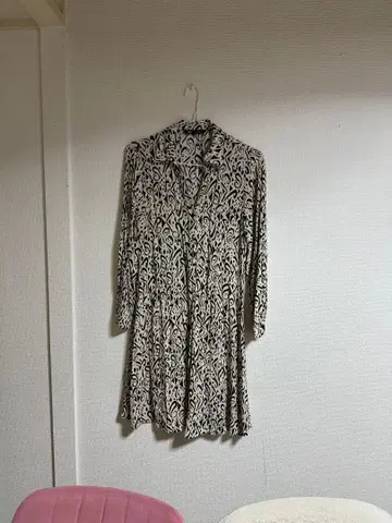 ZARA 추상 무늬 긴팔 셔츠