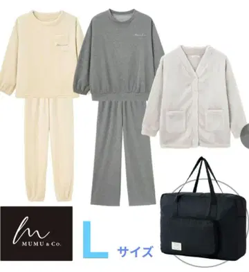 시마무라 MUMU 룸웨어 해피백 그레이 세트 L 사이즈