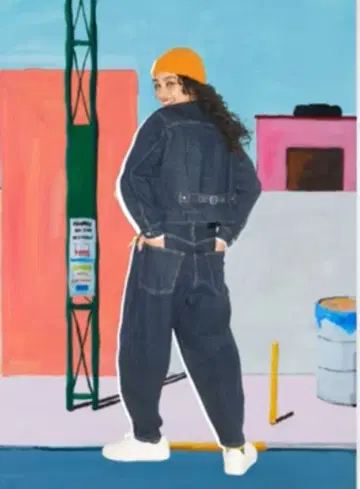 beautifulpeople 브러쉬드 벌룬 청바지 GU 콜라보