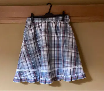 호시나 사쿠라코 체크 무늬 플레어 스커트 3L 사이즈 미사용 새상품