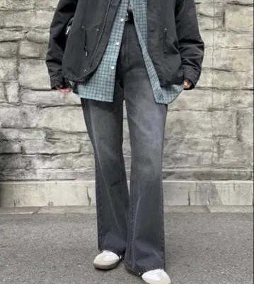 [ 새상품 ] CPCM 플레어 데님 블랙 PM 사이즈