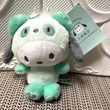 산리오 포차코 팬더 버전 봉제 인형 우에노 한정판 택 포함