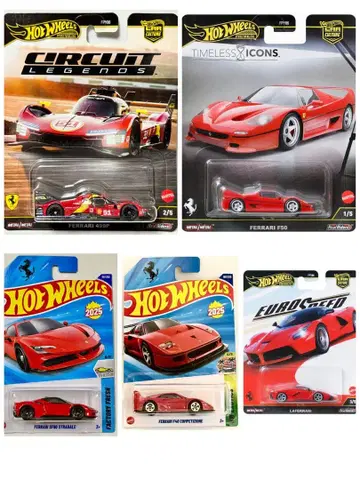 핫휠 (5종) LAFERRARI, 499P, F50, F40, SF90